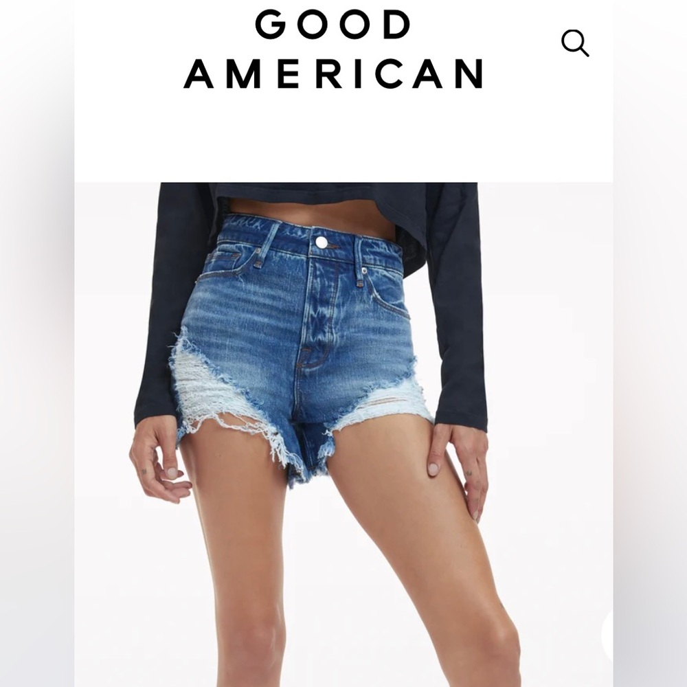 🔥🆕 Good American Bombshell Denim Shorts 🔥